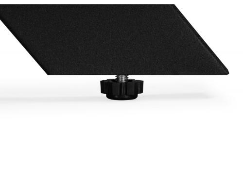 Фото Керамический стол Woodville Гардинг 100(130) серый / черный