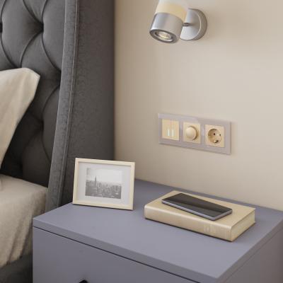 Фото Рамка из стекла на 3 поста Werkel Favorit W0031117 дымчатый