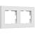 Рамка из поликарбоната на 2 поста Werkel Slab W0022961 белый софт