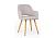 Стул деревянный Notta Эолин светло-серый / светлое дерево