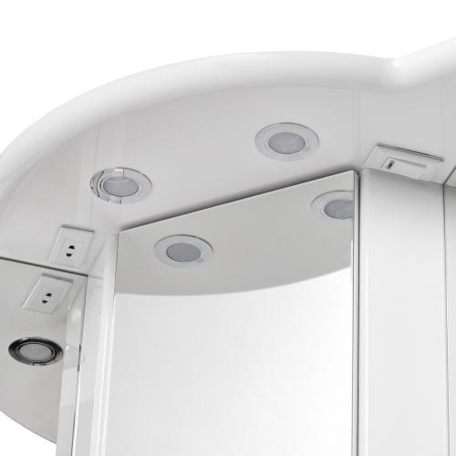 Фото Зеркальный шкаф Aquaton Альтаир 62 белый 1A042702AR010