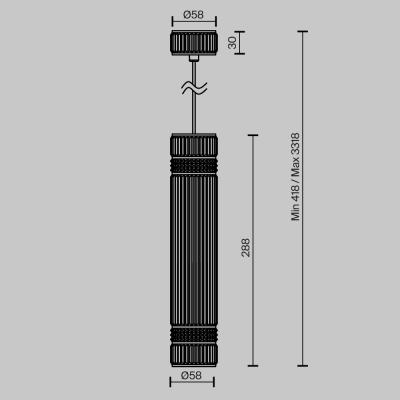 Фото Подвесной светильник Maytoni Metropolis MOD475PL-01B