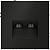 Розетка компьютерная двойная RJ45+RJ45 встраиваемая Voltum S70, черный матовый, VLS060208