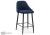Фото Барный стул Woodville Джама темно-синий / черный матовый