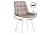 Стул на металлокаркасе Notta Челси 360 латте / белый