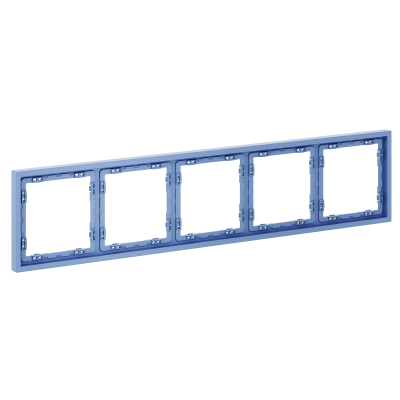 Фото Рамка пластиковая на 5 постов Voltum S70 VLS100515, деним