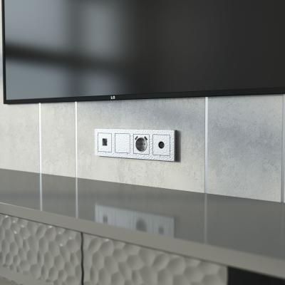 Фото ТВ-розетка оконечная Werkel Hammer W1283006 серебряный