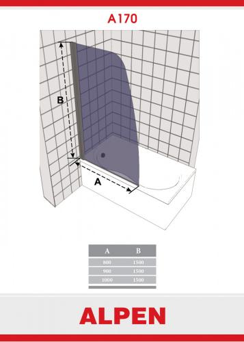Фото Душевая шторка ALPEN A170N-100