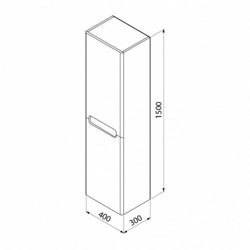 Фото Шкаф-пенал подвесной IDDIS Edifice 40 EDI40W0i97