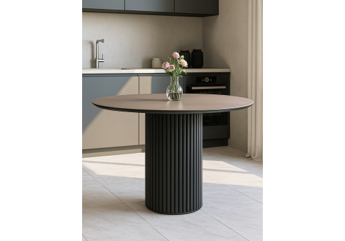 Фото Керамический стол Notta Барел 110 avenue grey sahara / черный