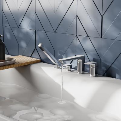 Фото WasserKraft Salm 2755 смеситель на борт ванны, 4 отверстия