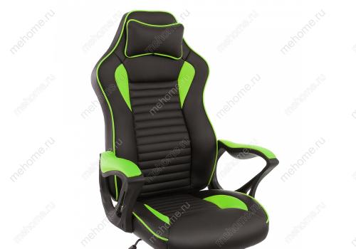 Фото Компьютерное кресло Woodville Leon черное / зеленое