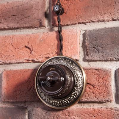 Фото Ретро кабель витой 2х2,5 коричневый 20 м Werkel W6452314 под заказ