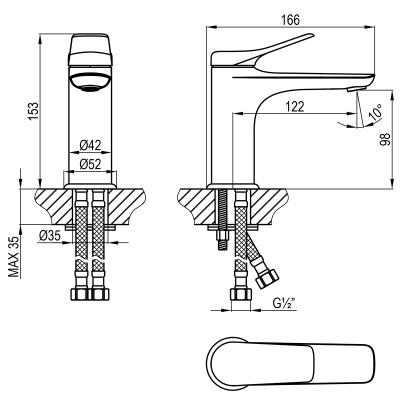 Фото Смеситель для раковины Lemark Ortus LM11306C