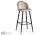 Фото Барный стул Woodville Dodo 1 light grey with edging / black