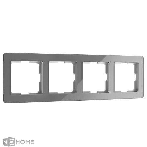 Фото Рамка из акрила на 4 поста Werkel Acrylic W0042704 графит