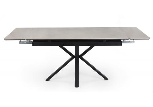 Фото Керамический стол Notta Старлайт 140(200) carmen light grey / черный