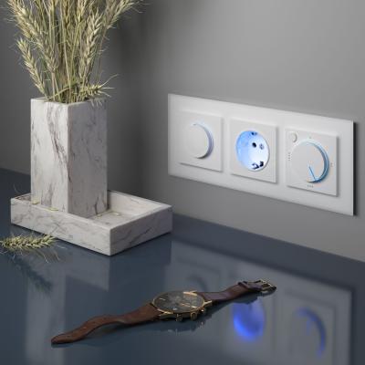 Фото Терморегулятор электромеханический для теплого пола Werkel W1151101 белый