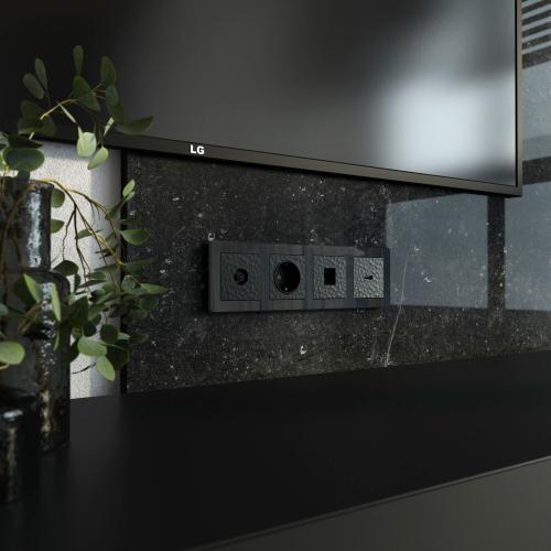 Фото ТВ-розетка оконечная Werkel Hammar W1283008 черный