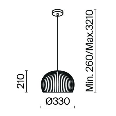 Фото Подвесной светильник Maytoni Roots MOD195PL-01W