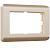 Рамка из поликарбоната для двойной розетки Werkel Stream W0082111 шампань
