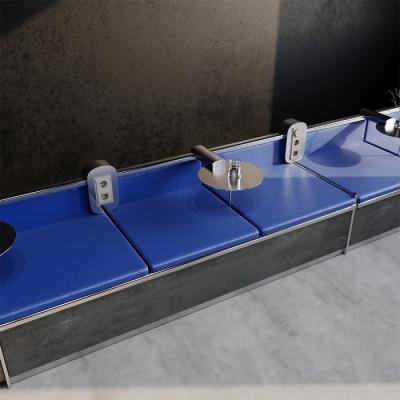 Фото Рамка стеклянная на 3 поста Voltum S70, кашемир, VLS110303