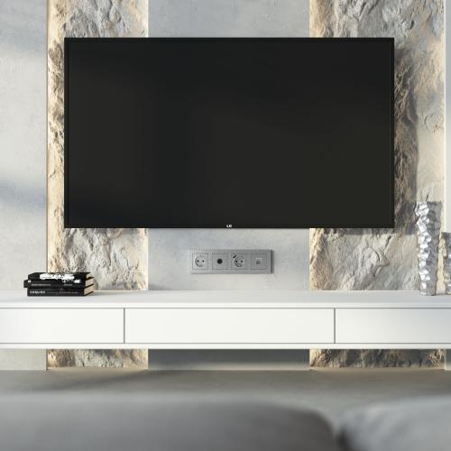 Фото ТВ-розетка оконечная Werkel Hammer W1283006 серебряный
