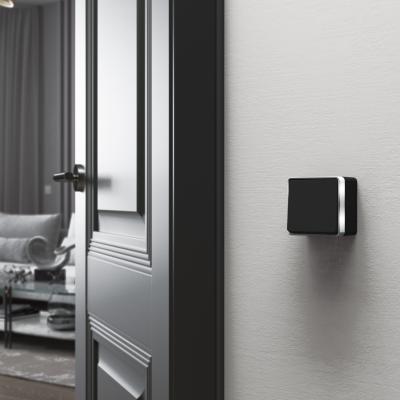 Фото Выключатель одноклавишный накладной Werkel Gallant W5010035 черный/хром