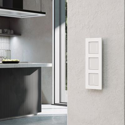 Фото Рамка из поликарбоната на 3 поста Werkel Slab W0032961 белый софт