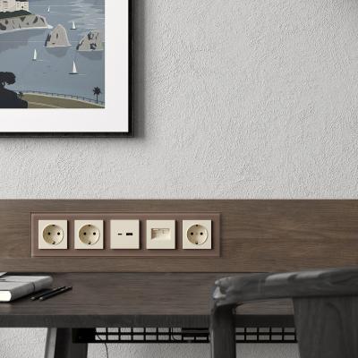 Фото Рамка из стекла на 5 постов Werkel Favorit W0051142 латте