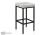 Фото Барный стул Woodville Лофт кожзам серый мрамор / черный матовый