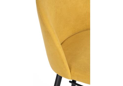 Фото Барный стул Woodville Сондре горчичный / черный