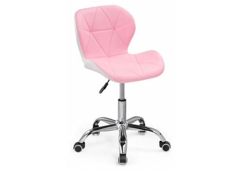 Фото Компьютерное кресло Woodville Trizor белый / розовый