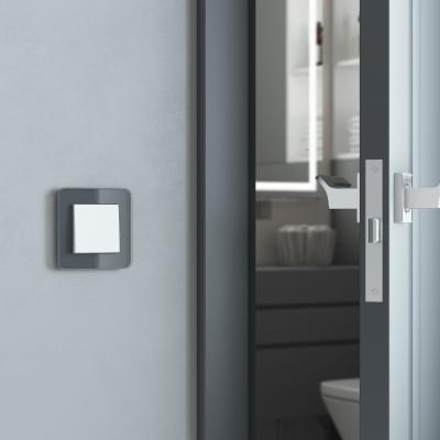 Фото Перекрестный выключатель одноклавишный Werkel W1113061 белый матовый