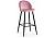Барный стул Woodville Dodo 1 pink with edging / black