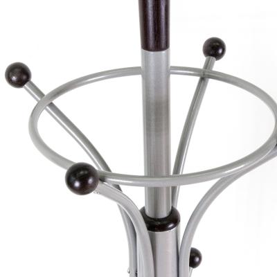 Фото Вешалка напольная Мебелик Д 4 металлик / венге