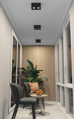 Фото Накладной точечный светильник Denkirs Rodvig DK3085-BK+CH