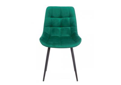 Фото Стул на металлокаркасе Notta Челси К зеленый / черный