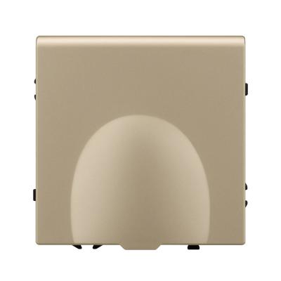 Фото Розетка влагозащищенная с крышкой Arlight Nobe 054282 золото светлое