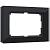 Рамка из стекла для двойной розетки Werkel Favorit W0081108 черный