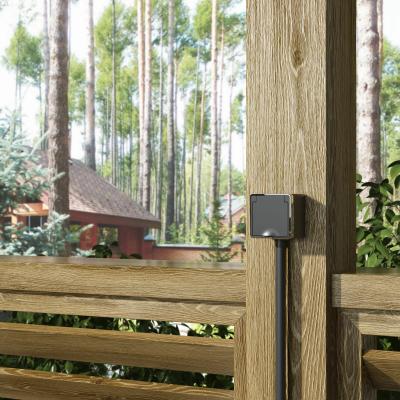 Фото Розетка влагозащенная с защитной крышкой и шторками Werkel Gallant W5071235 черный/хром