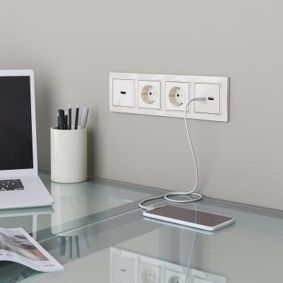 Фото Рамка из поликарбоната на 4 поста Werkel Snabb Basic W0042003 слоновая кость