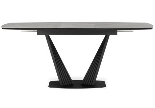 Фото Керамический стол Notta Вейл 140(180) larka grey / черный