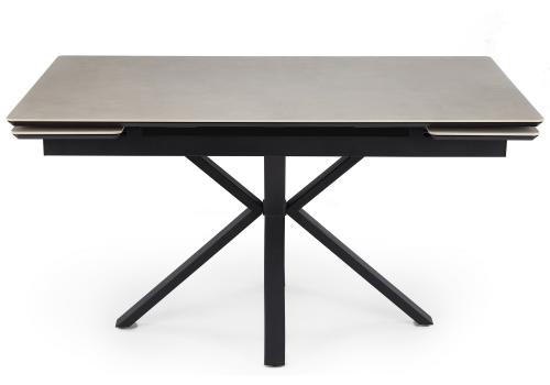 Фото Керамический стол Notta Старлайт 140(200) carmen light grey / черный