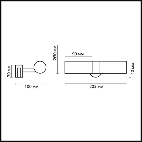 Фото Подсветка для зеркал Odeon Light Izar 2446/2