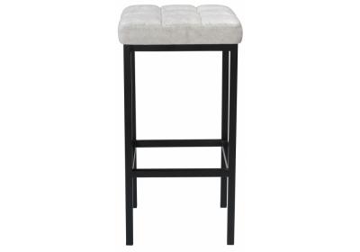 Фото Барный стул Woodville Лофт кожзам серый мрамор / черный матовый