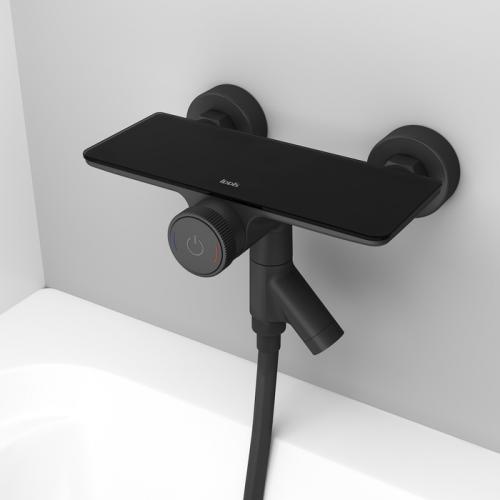 Фото Смеситель для ванны и душа IDDIS Shelfy с управлением Push Control SHEBLBTi02WA черный