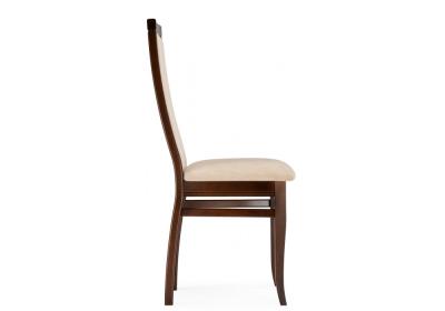 Фото Стул деревянный Woodville Давиано велюр тедди 008 / орех темный