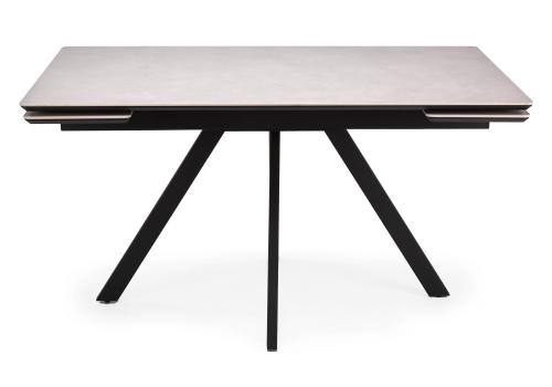 Фото Керамический стол Notta Вилли 140(200) carmen light grey / черный