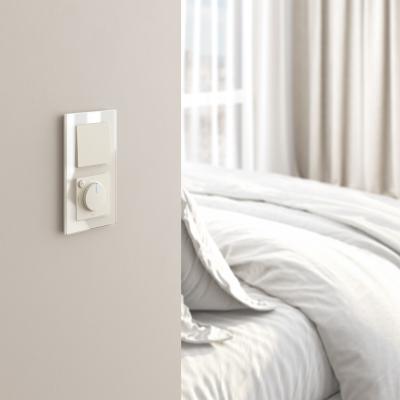 Фото Перекрестный выключатель одноклавишный Werkel W1113062 айвори матовый